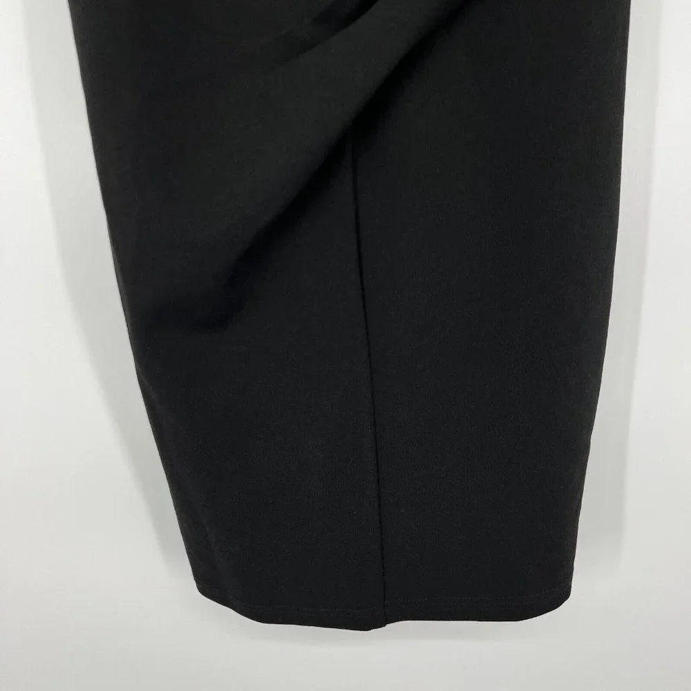 Lulus Dress Black Racerback Pleated Sleeveless Cocktail NWT - Picture 7 of 12